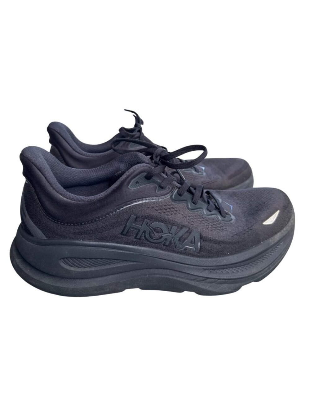 HOKA Bondi 9 Womens US 11 B Black Running Shoes UK 9.5 EU 44 1162012 BBLC